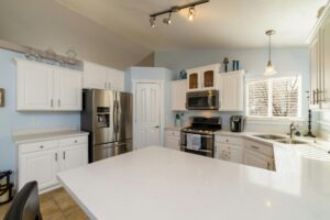Porcelain kitchen worktops