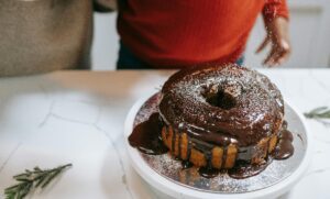 Cake on a worktop